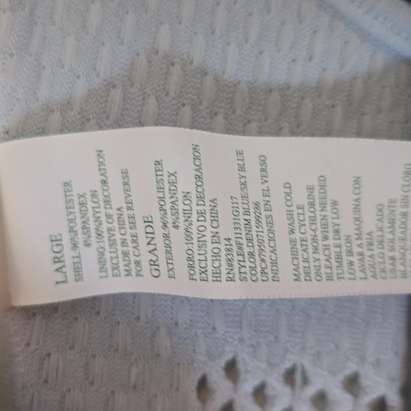 Tangerine Blue Layered Racerback Tank Size Large - Picture 7 of 8